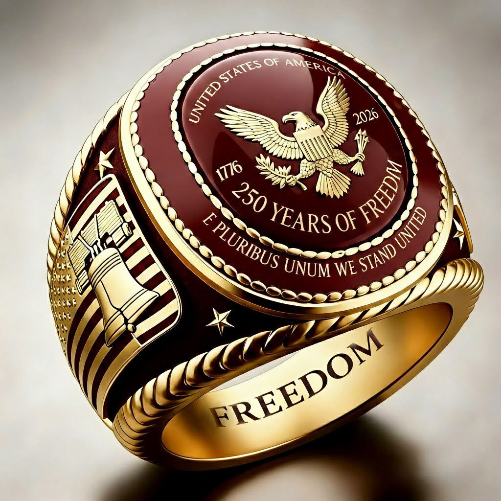 1776-2026 America Jubilee Ring