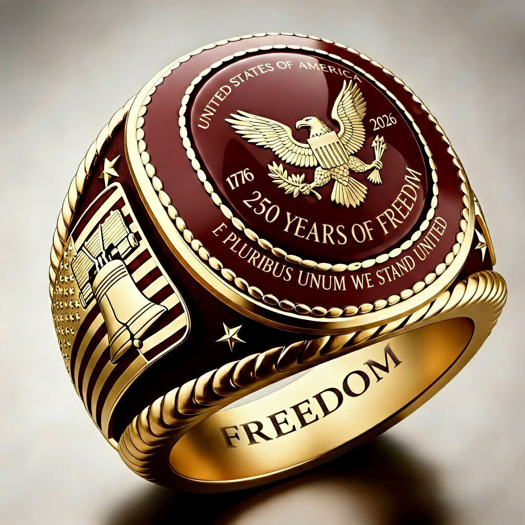 1776-2026 America Jubilee Ring