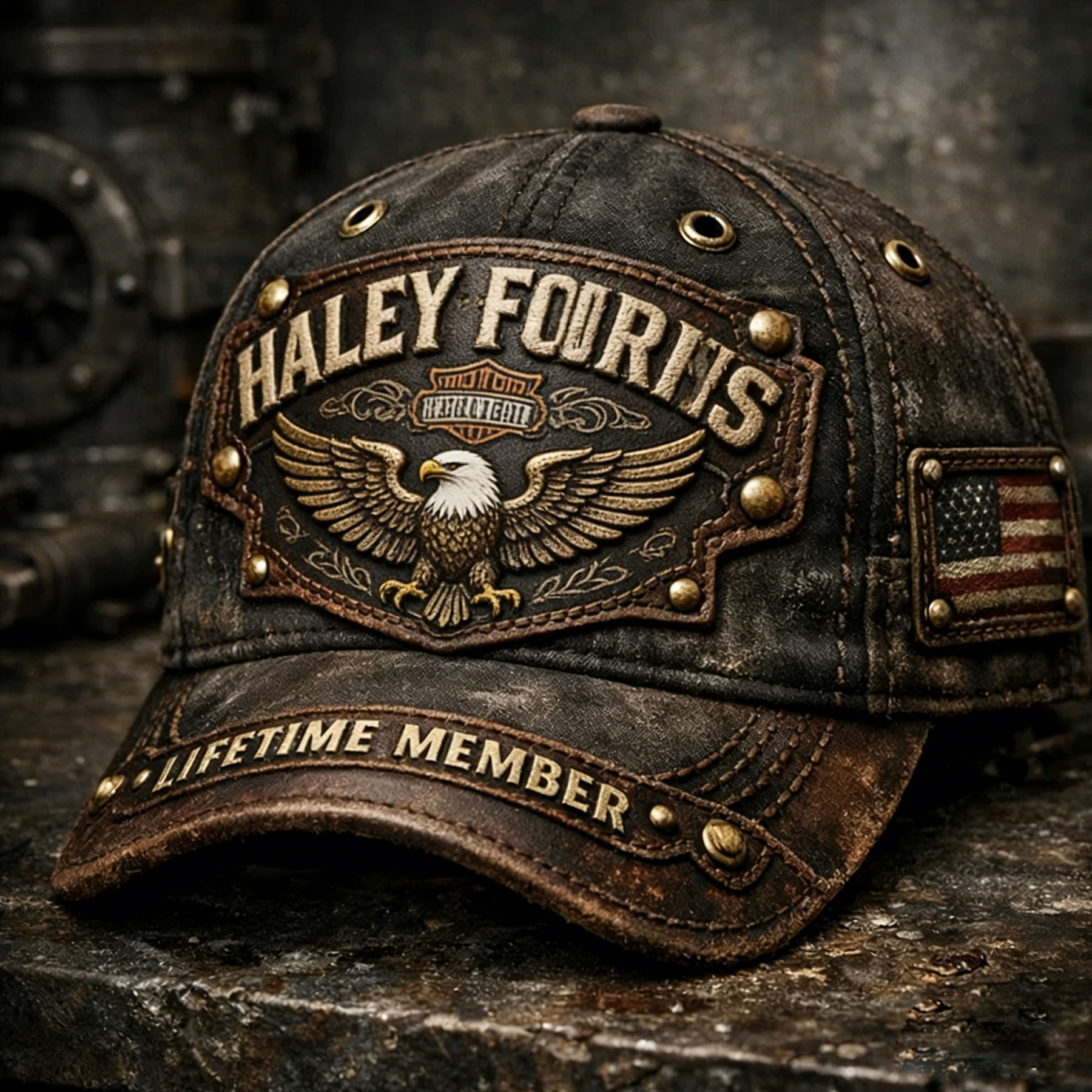 Harley Biker Style Baseball Cap