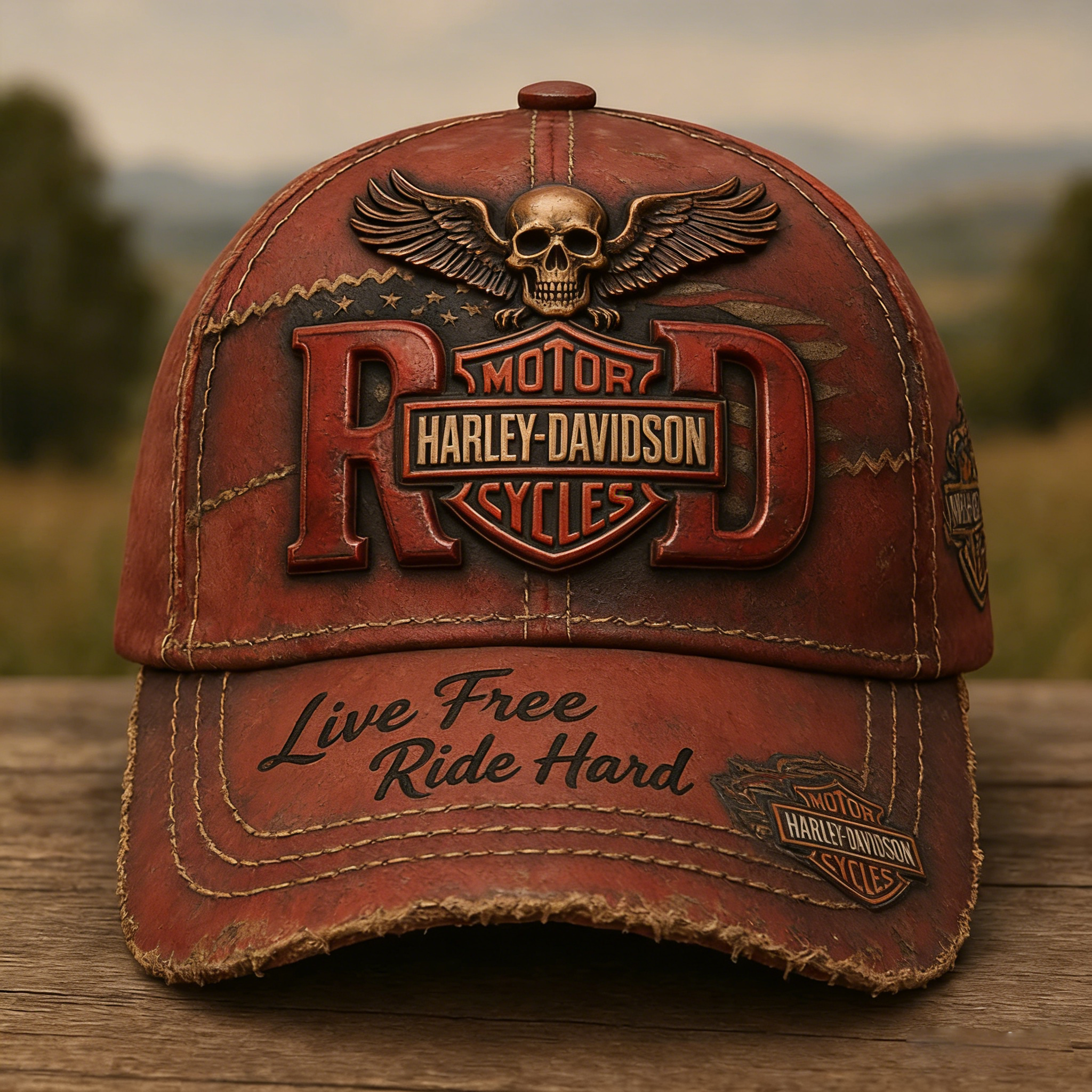 Biker Style Baseball Cap