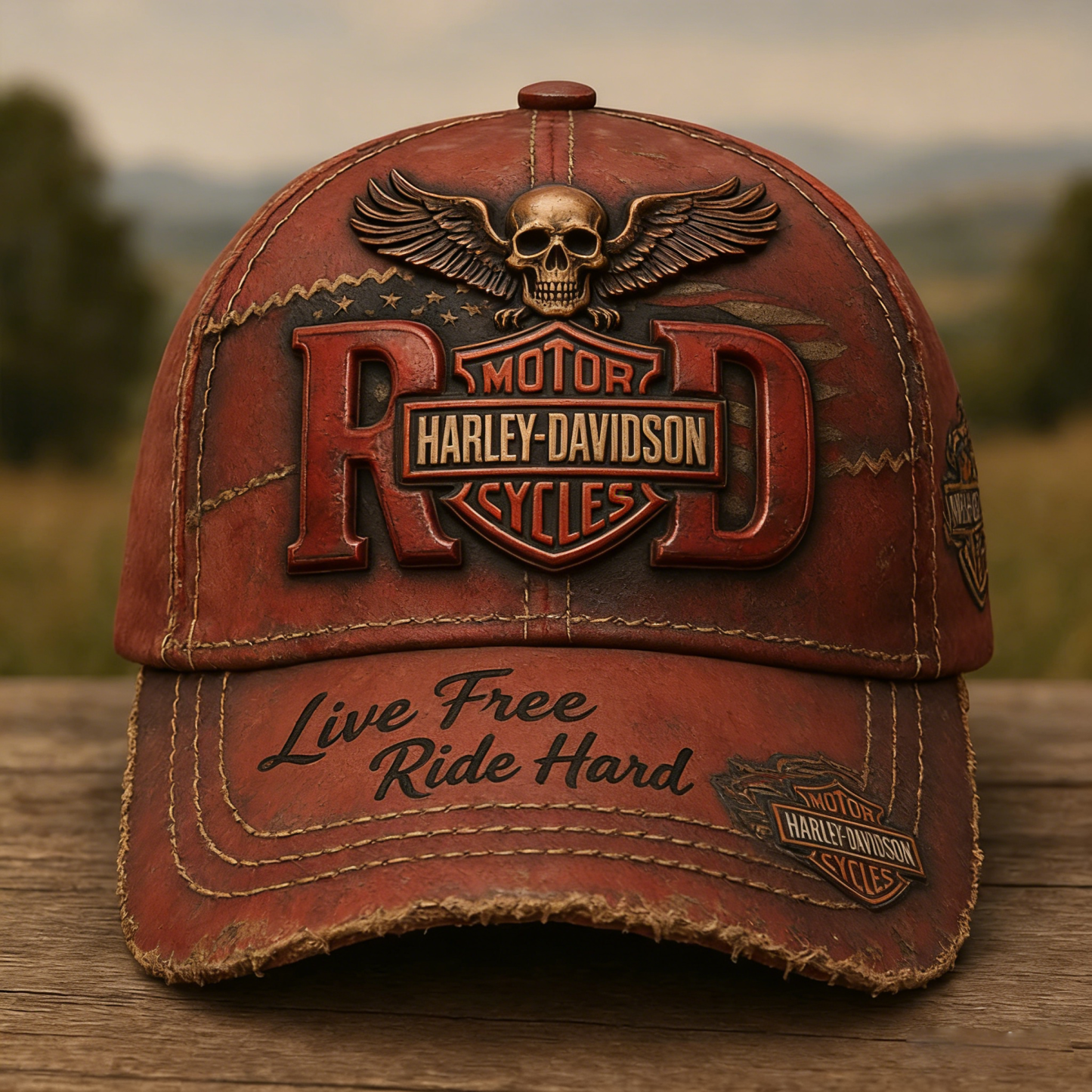 Biker Style Baseball Cap