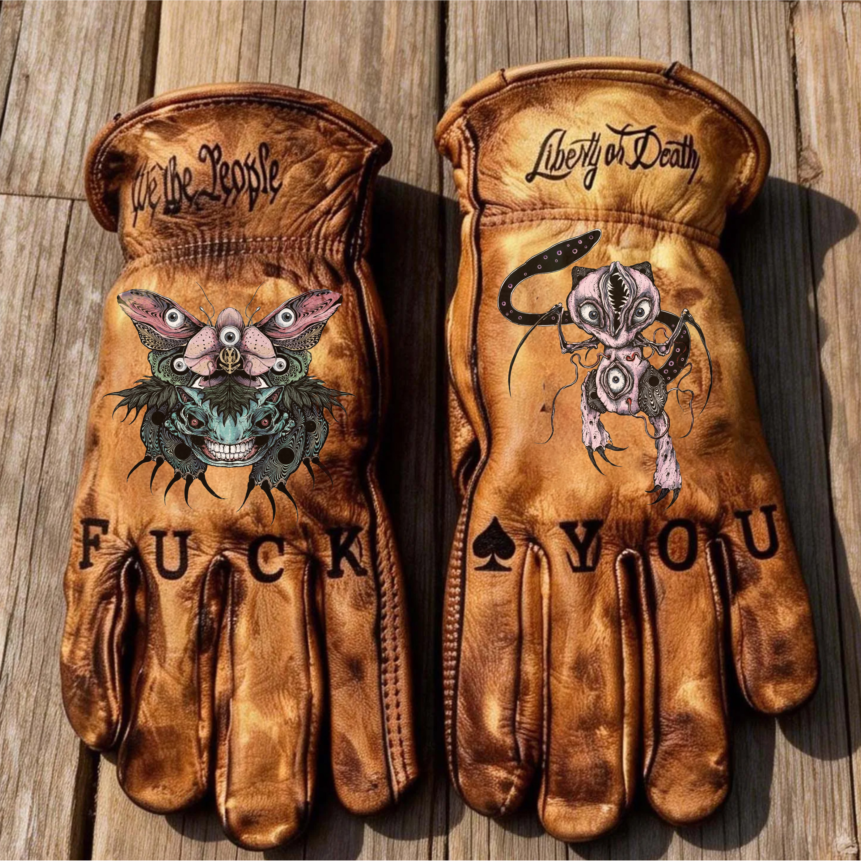 Skull Rintage-Inspired Classic Everyday Style Gloves