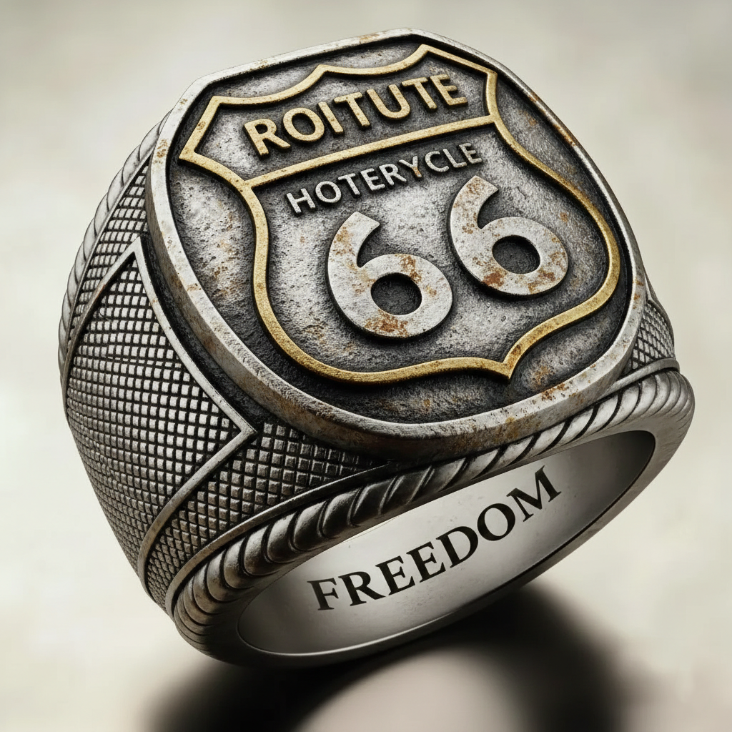 Steampunk Mechanical Gear Industrial Motorcycle Style Signet Ring