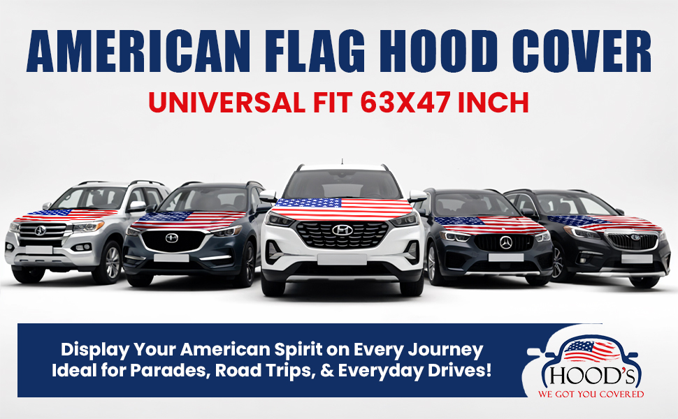 American flag hood cover