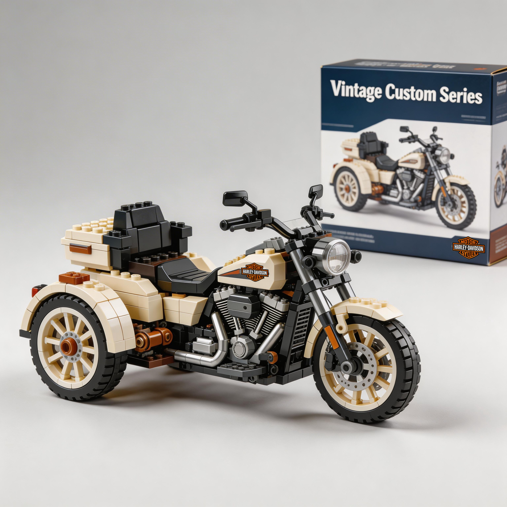Harley-Davidson motorcycle building blocks