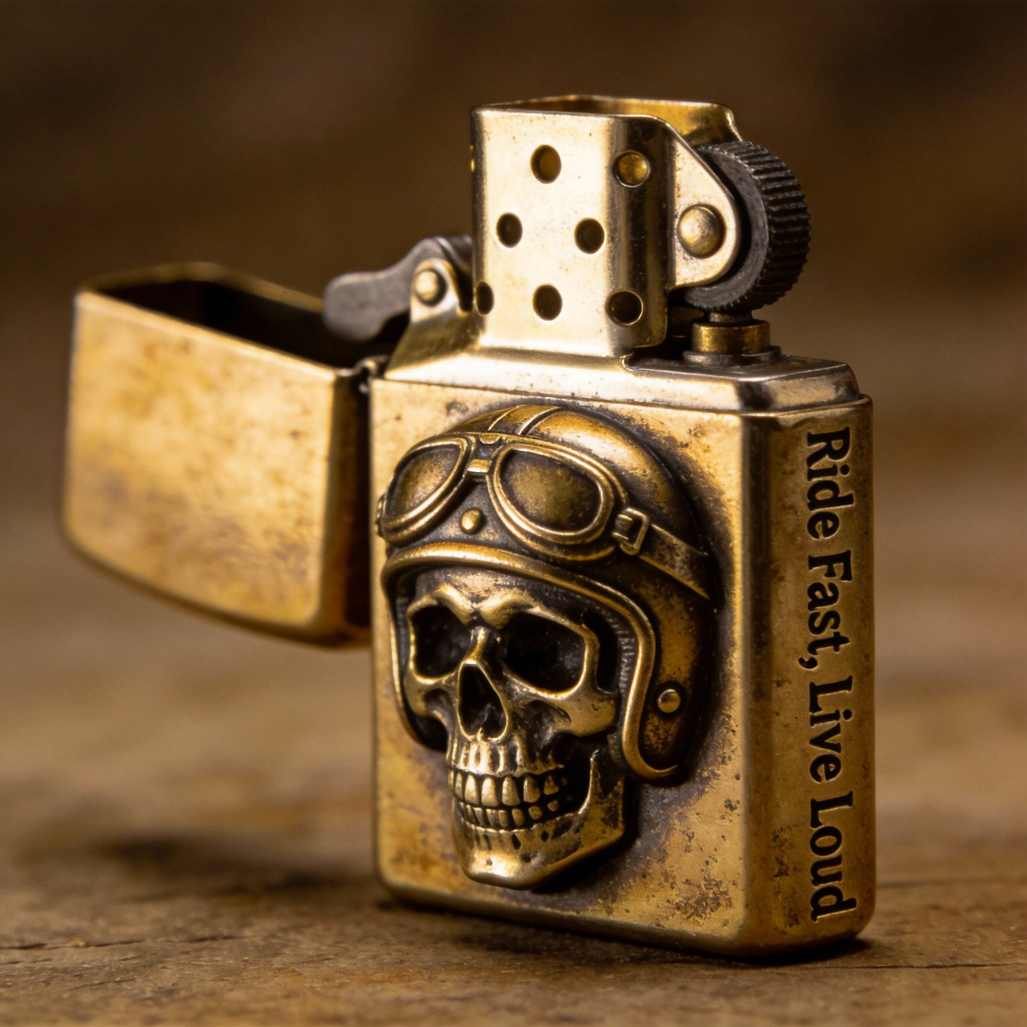 Speed Freak - Goggle Skull Heavy Metal Lighter