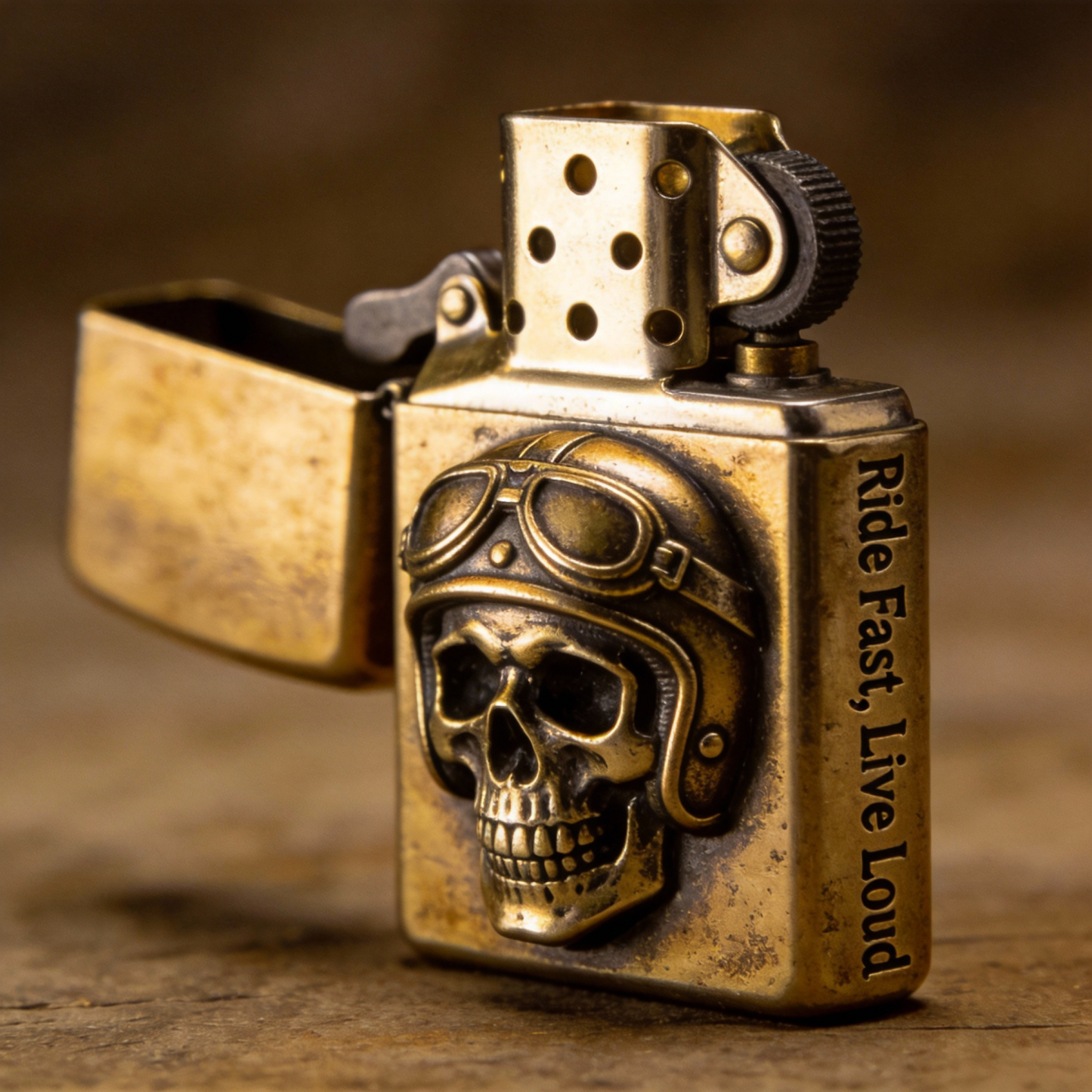Speed Freak - Goggle Skull Heavy Metal Lighter