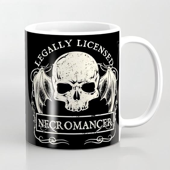Gothic Coffee Mug – Skeleton Art Cup for Punk & Alternative Style