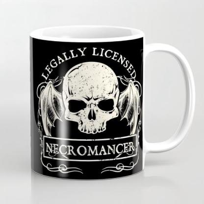 Gothic Coffee Mug – Skeleton Art Cup for Punk & Alternative Style