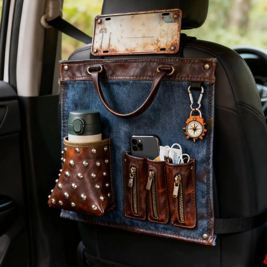 Multi-Function Car Seat Back Organizer | Utility Storage System for Drivers