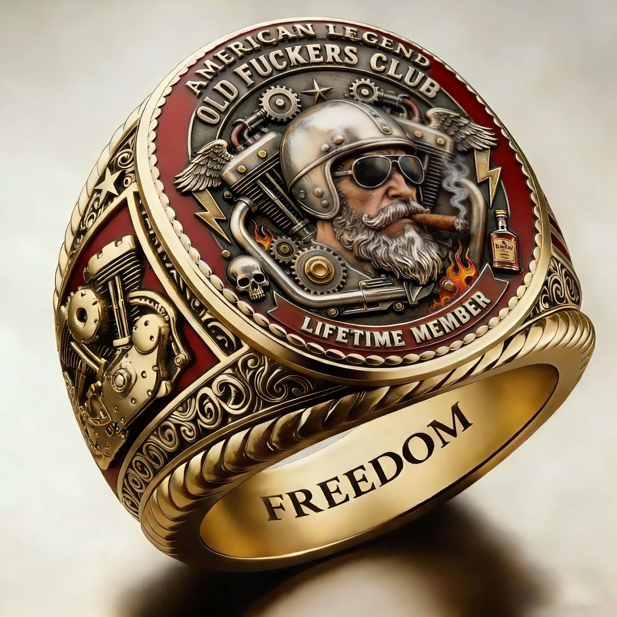 Rugged Biker Ring