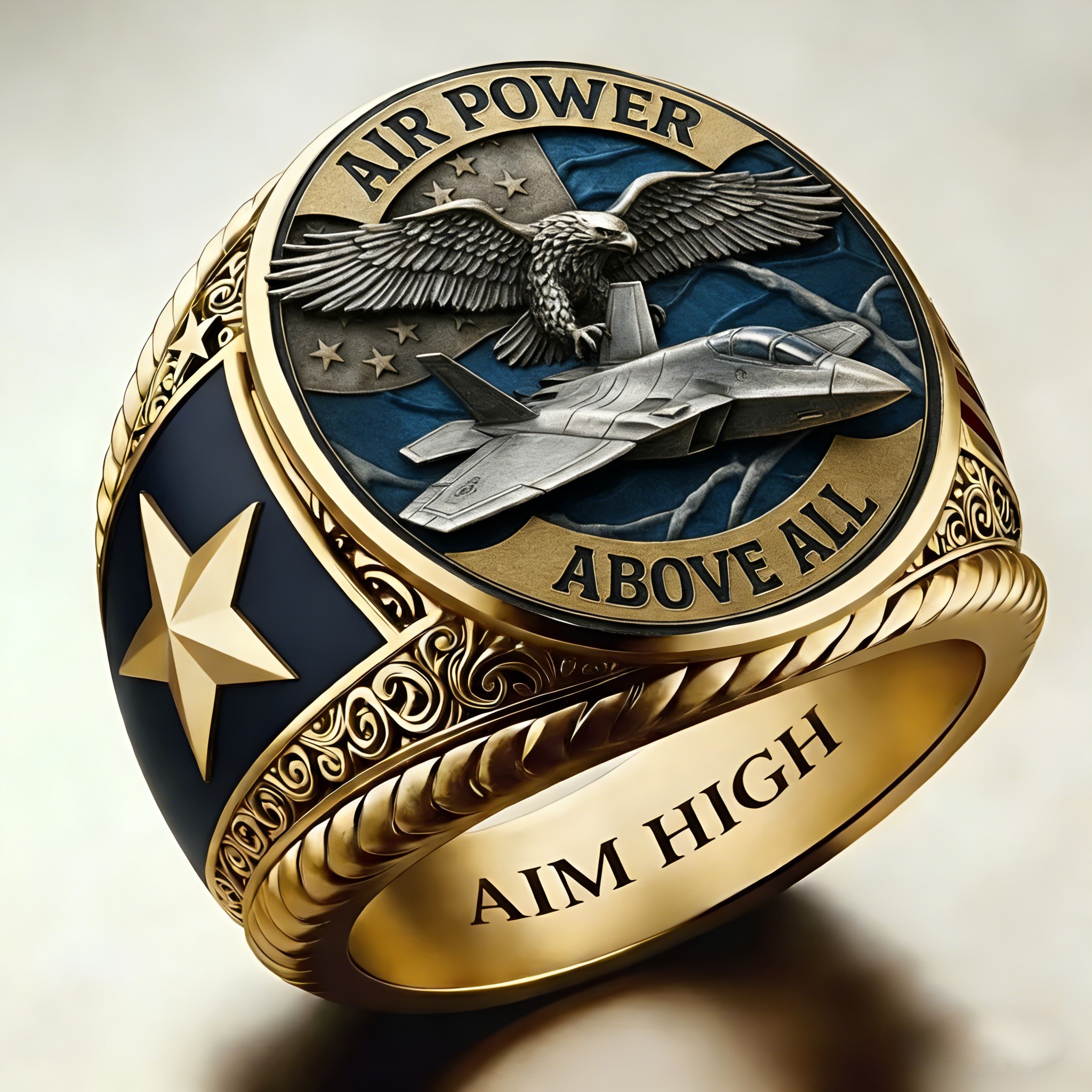 Heritage AlR FORCE Emblem Ring