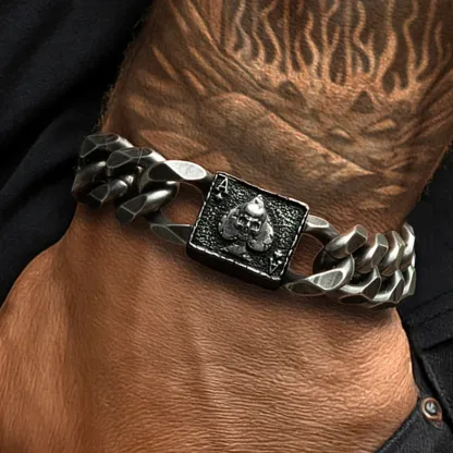 Vintage Industrial Chain Bracelet for Men · Built for the Fearless