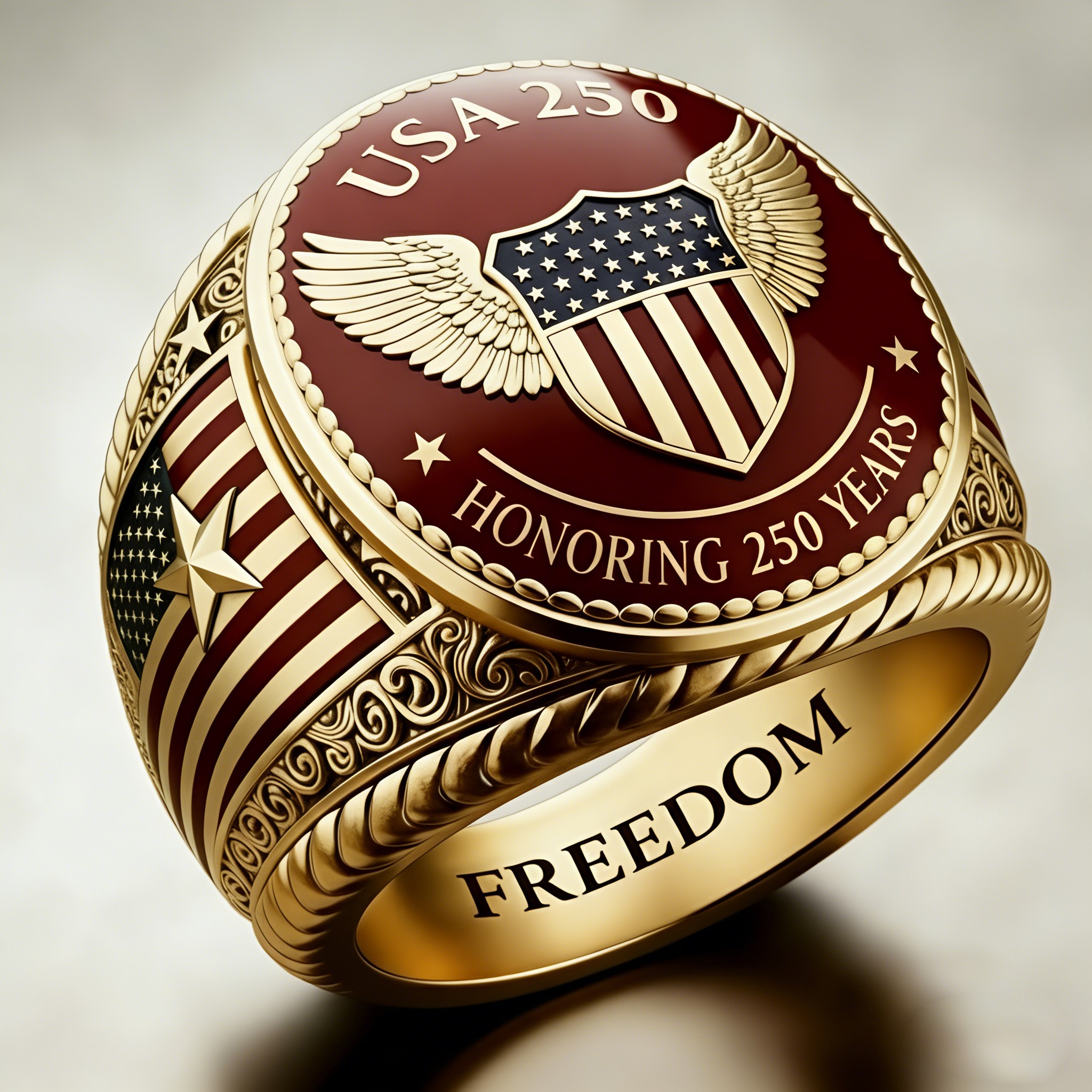 1776-2026 America Jubilee Ring