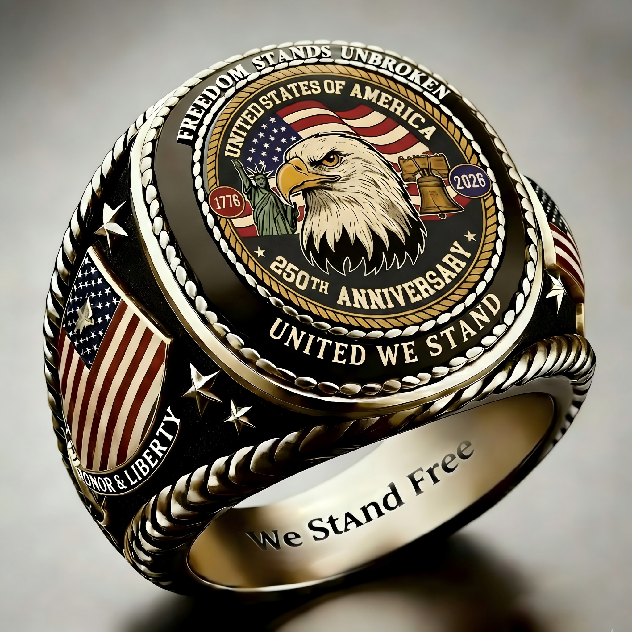 1776-2026 America Jubilee Ring