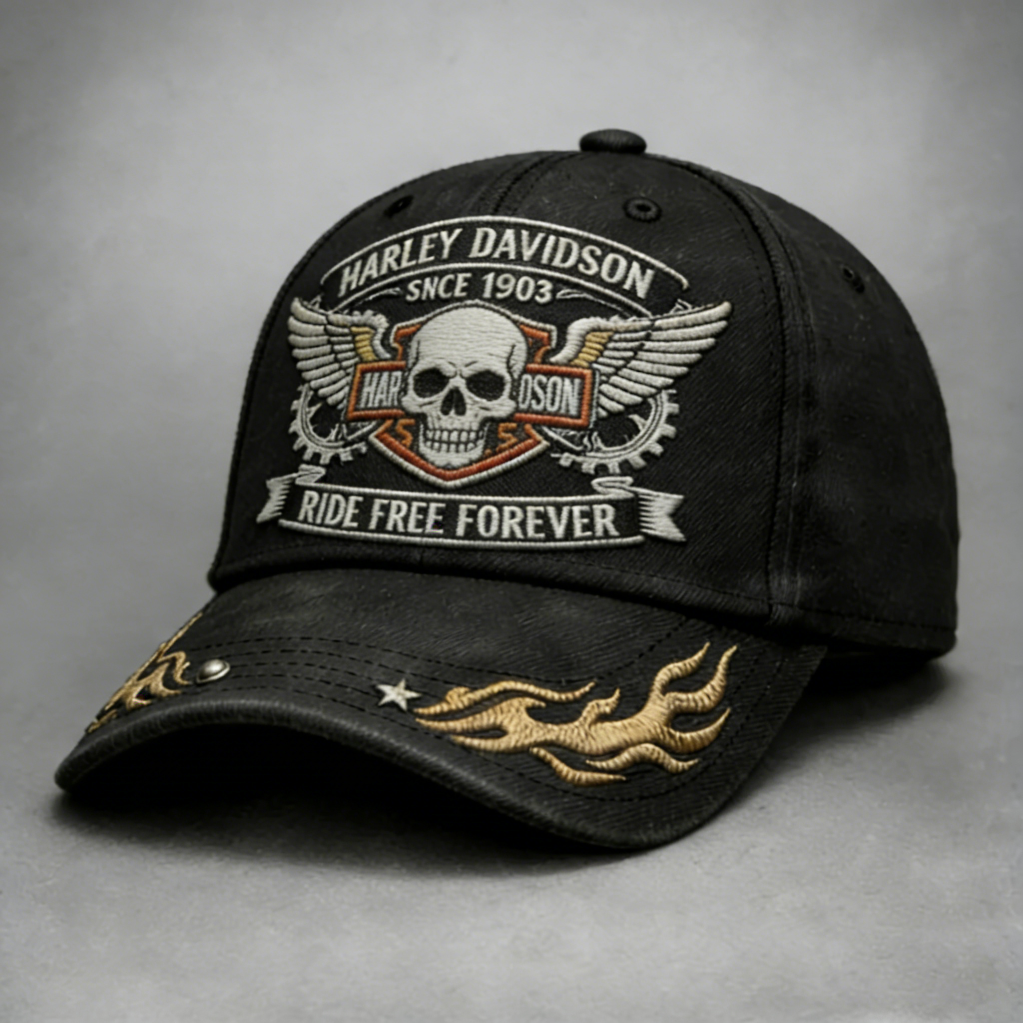 Harley Biker Style Baseball Cap