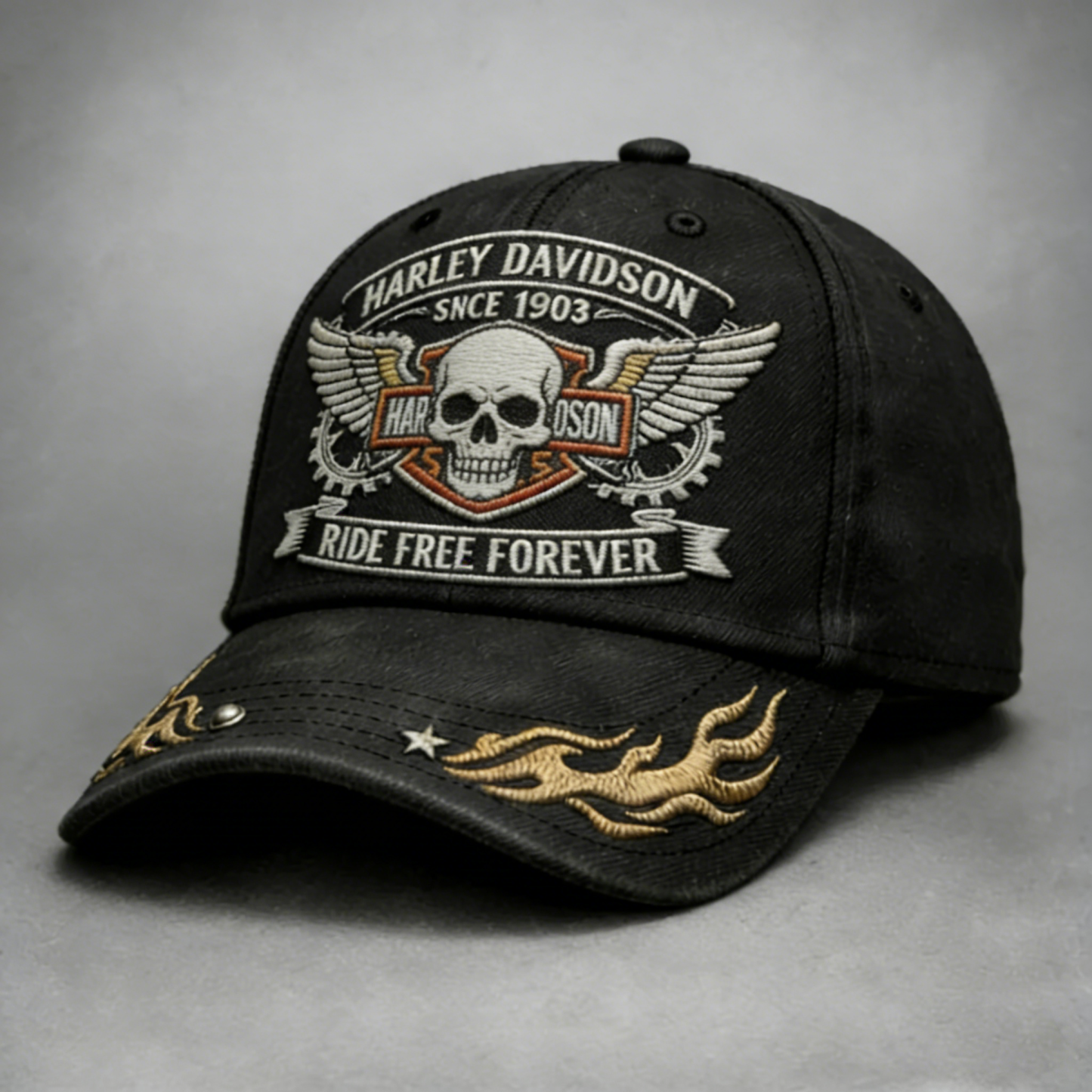 Harley Biker Style Baseball Cap