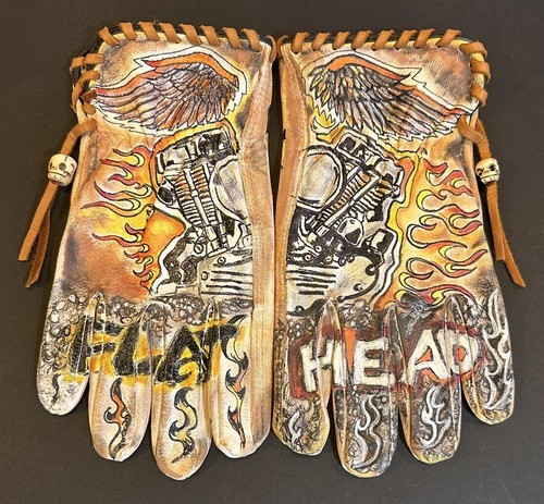 Men motorcycle gloves leather