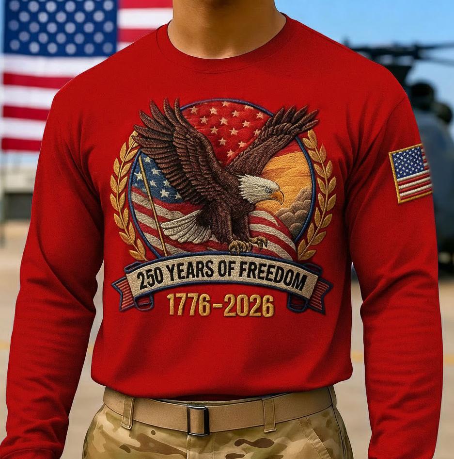 US 250th Anniversary of Founding Men's Long-Sleeve