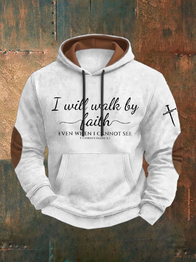 Men'S Christian Faith Print Casuasl Hoodie