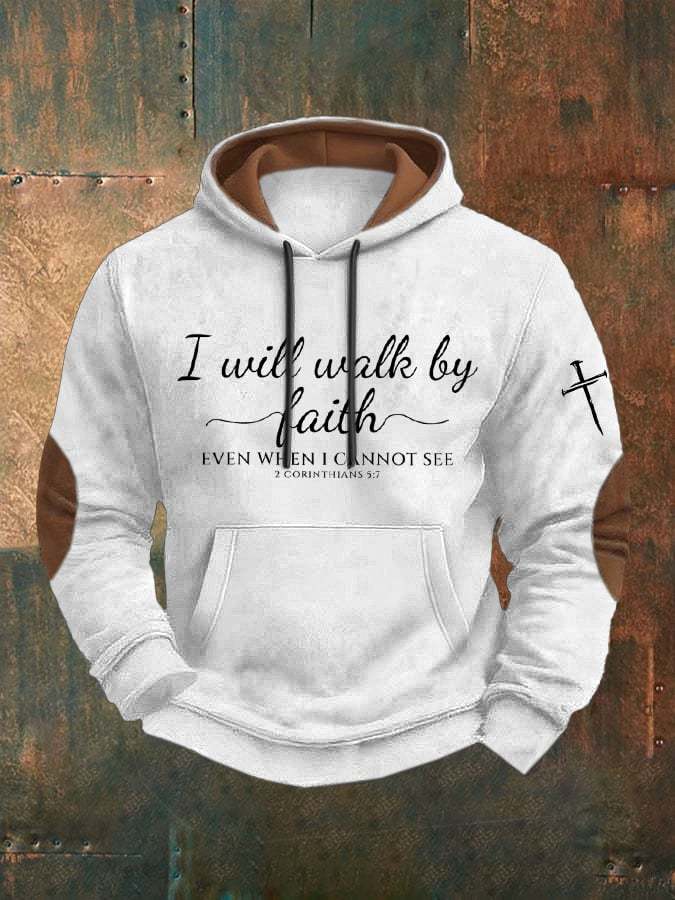 Men'S Christian Faith Print Casuasl Hoodie