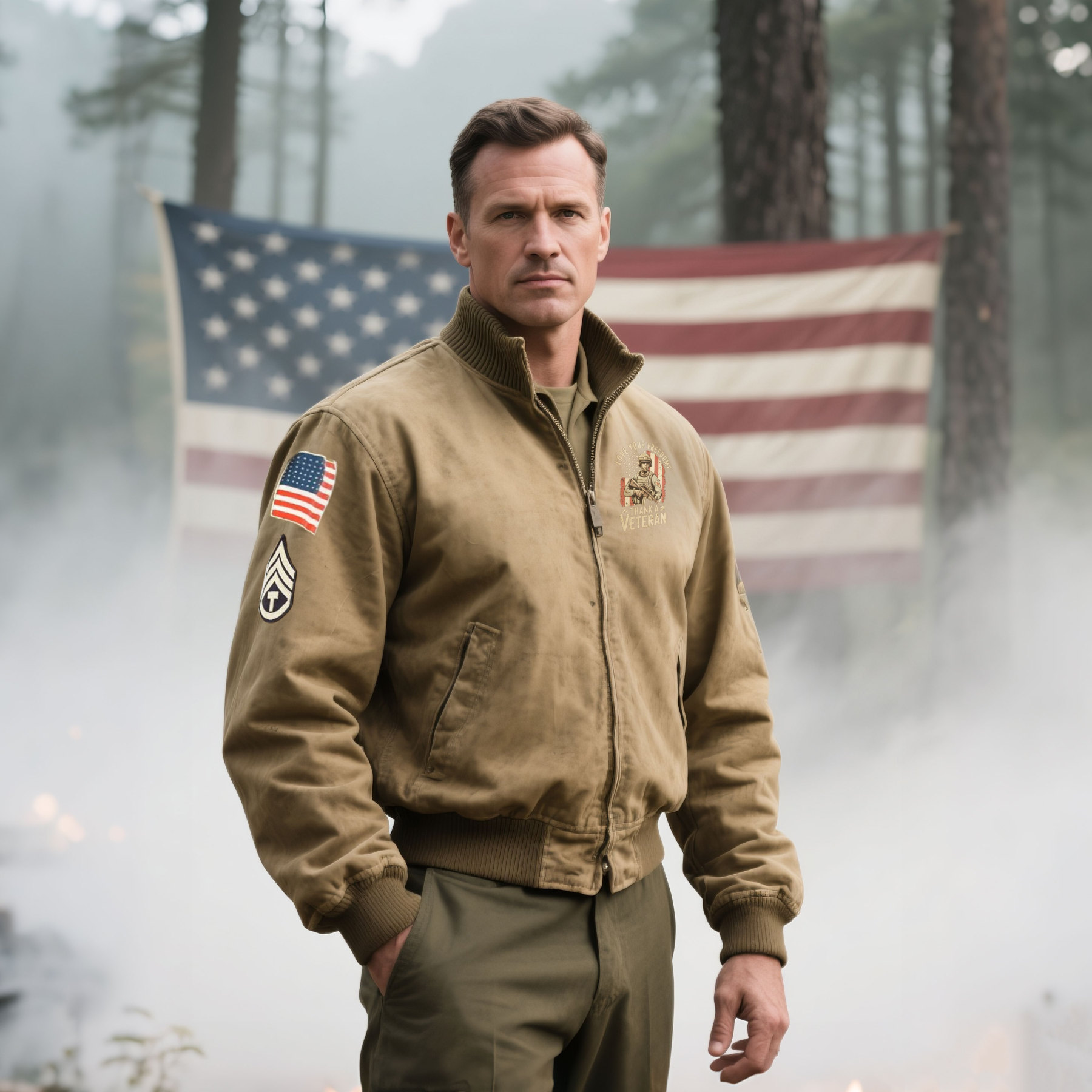 Love Your Freedom Thank A Veteran - Veterans - Memorial Day jacket