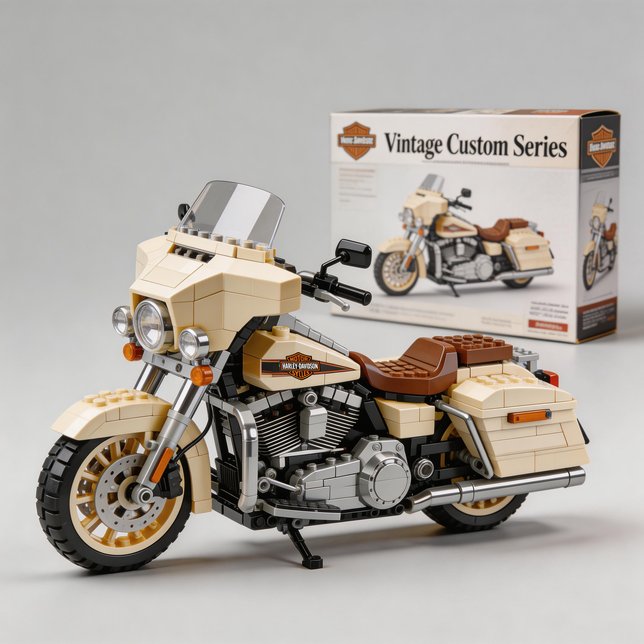 Harley-Davidson motorcycle building blocks