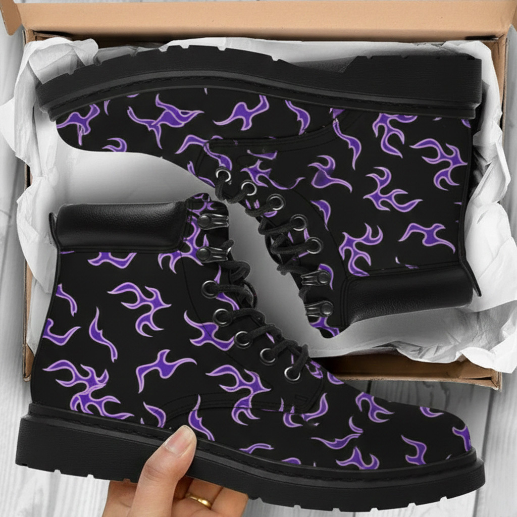 Heavy Metal Punk Biker Boots