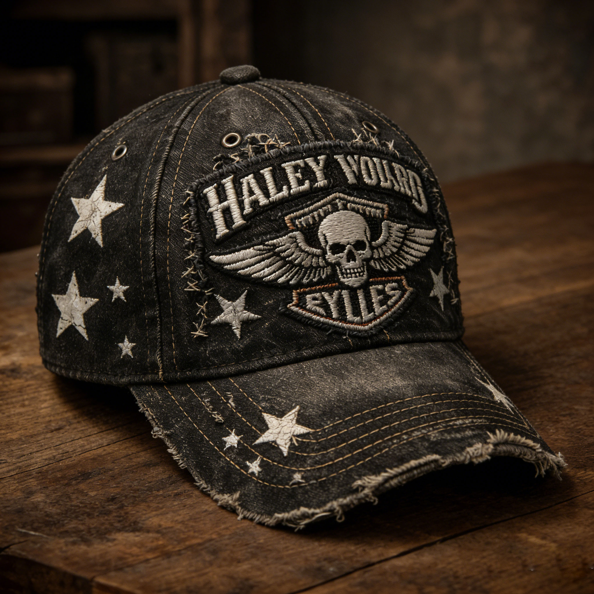 Harley Biker Style Baseball Cap