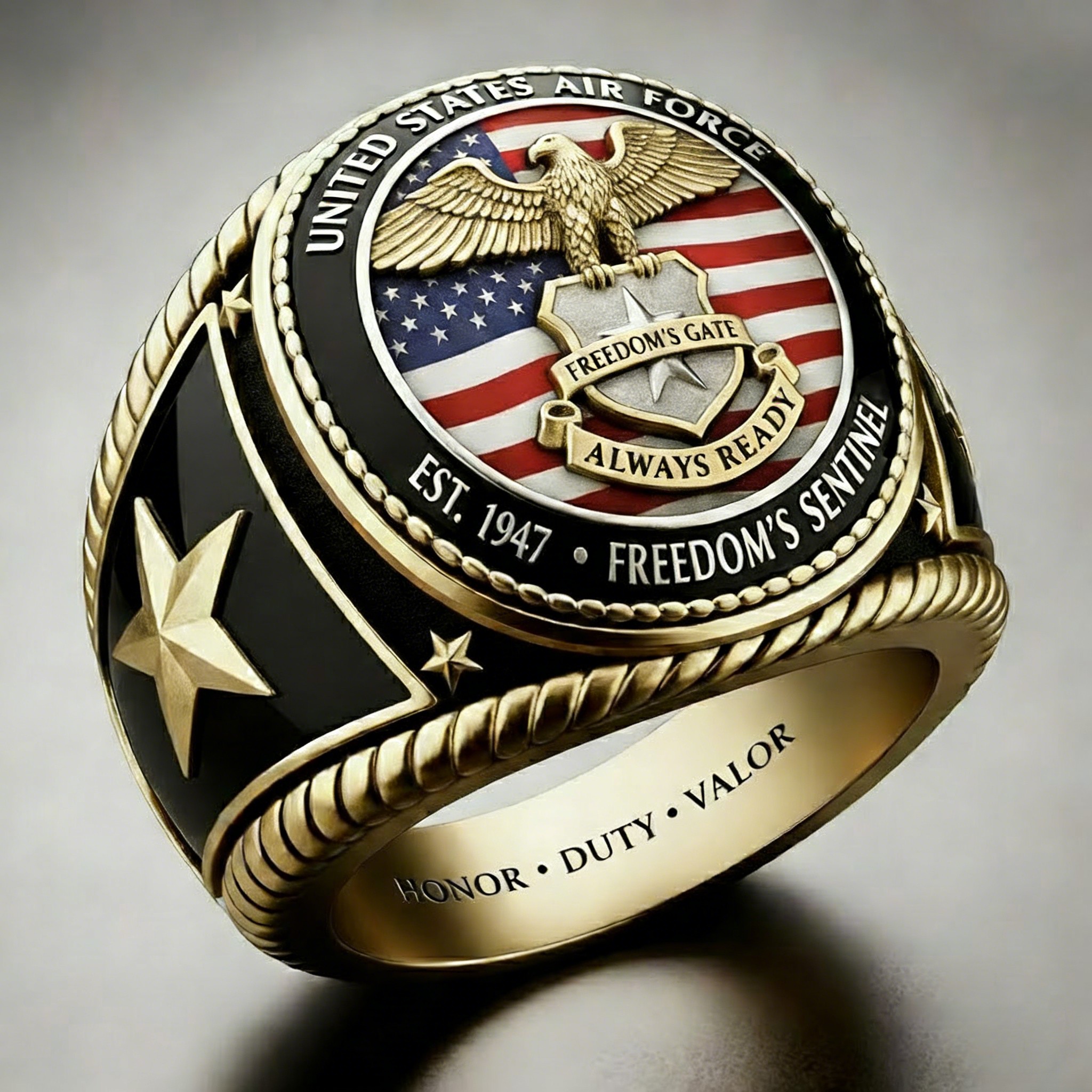 Heritage AlR FORCE Emblem Ring