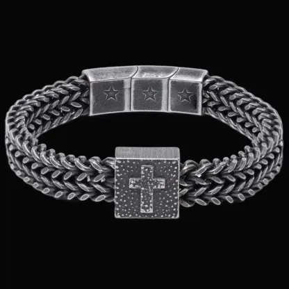 Vintage Industrial Chain Bracelet for Men · Built for the Fearless