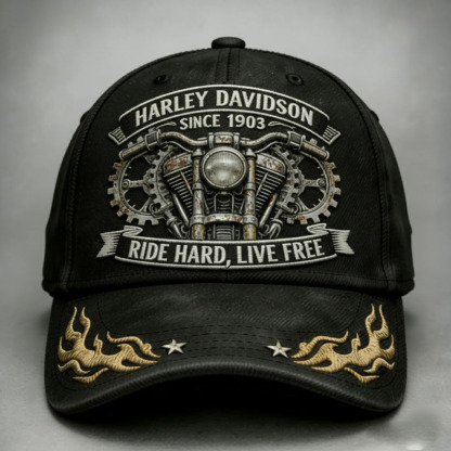 Harley Biker Style Baseball Cap