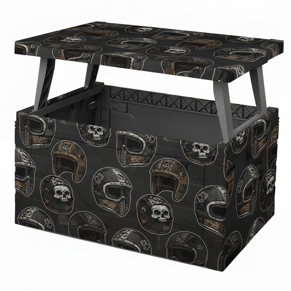 Retro Biker Style Foldable Storage Box 