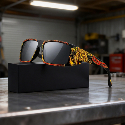Painted Design Harley-Inspired Rider Sunglasses