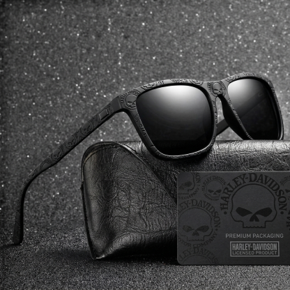 Vintage Biker Metal Frame Polarized Riding Sunglasses