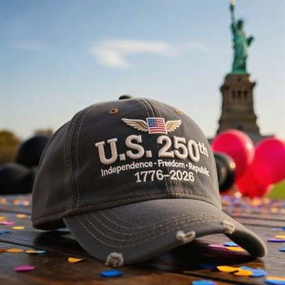🔥Celebrates the U.S. 250th Anniversary Retro Washed Cap