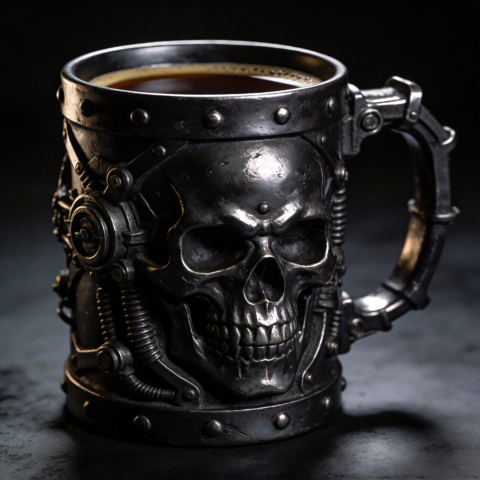 Industrial Gear & Bolt Gothic Coffee Mug