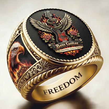 Harley-style pattern ring