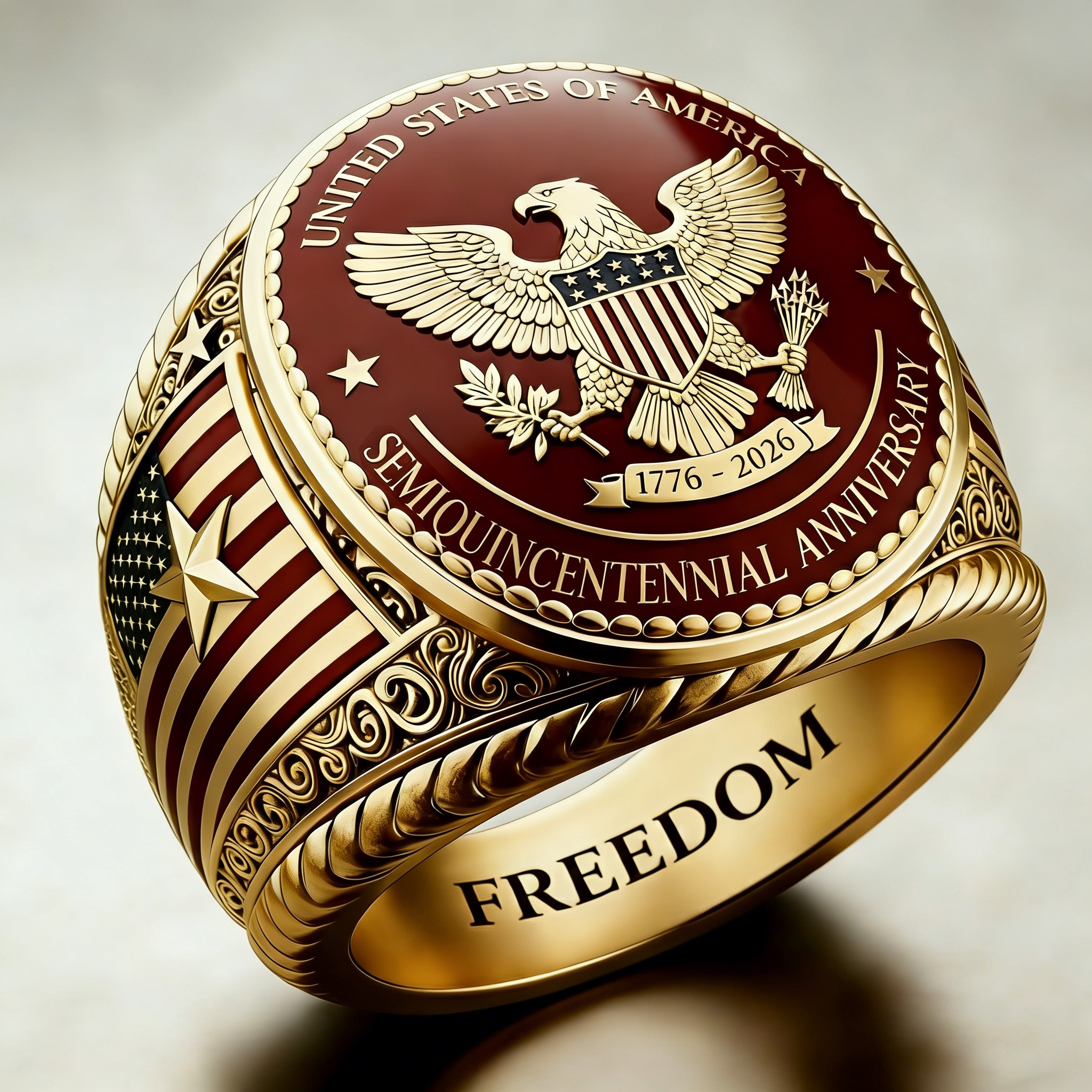 1776-2026 America Jubilee Ring