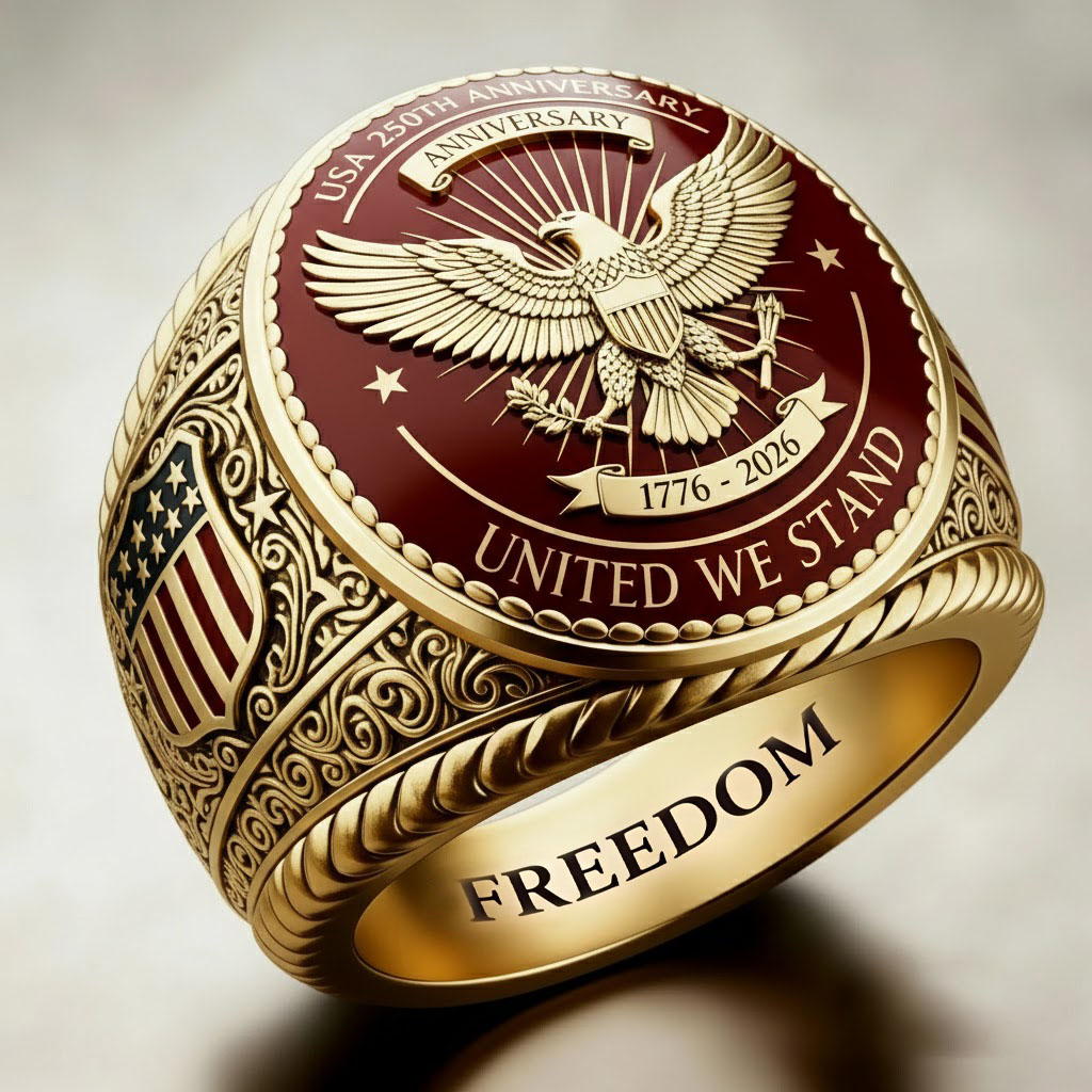 1776-2026 America Jubilee Ring