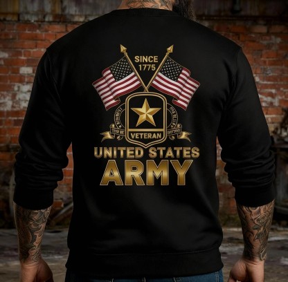 Proud U.S. Army Veteran: Established in 1775 Long-Sleeve