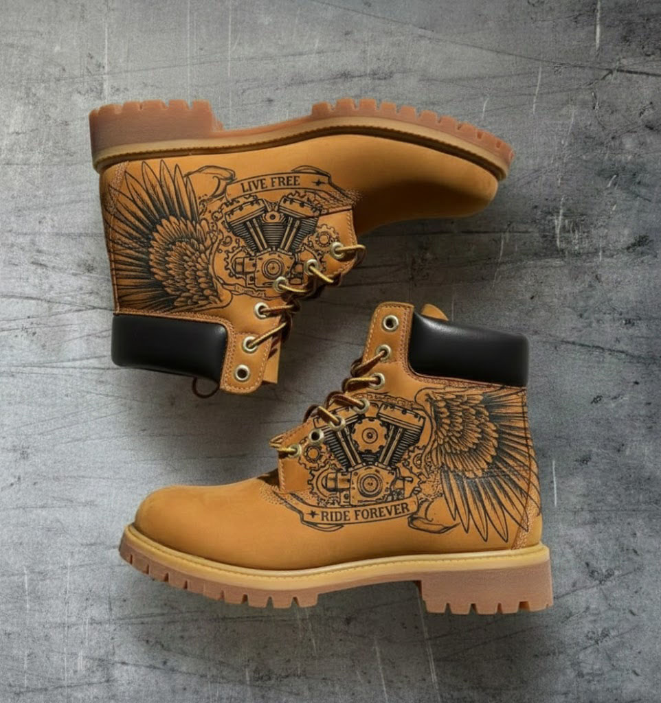 American Biker Engine Wing Boots | Vintage Freedom