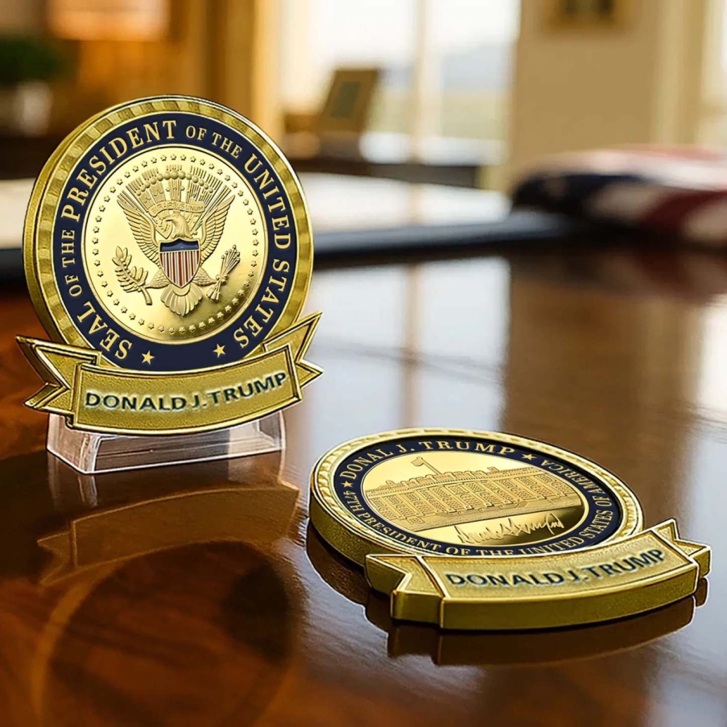 Republican State Commemorative Challenge Coin - US Patriotic Pride Gifts For Conservative Supporters -  History Remembers The Bold