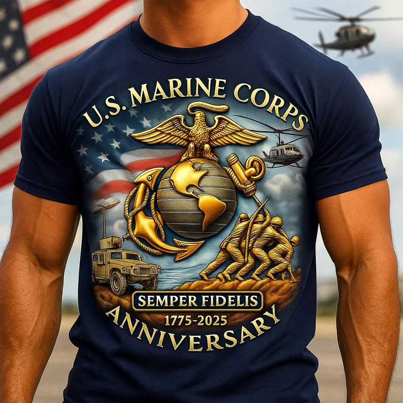 USMC 250th Anniversary T-shirt