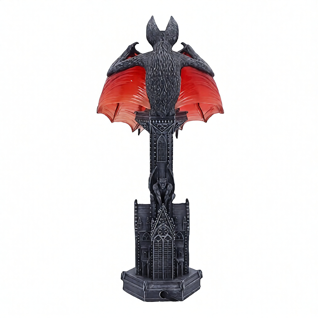 Gothic Bat Wing Table Lamp – Dark Fantasy Sculptural Night Light