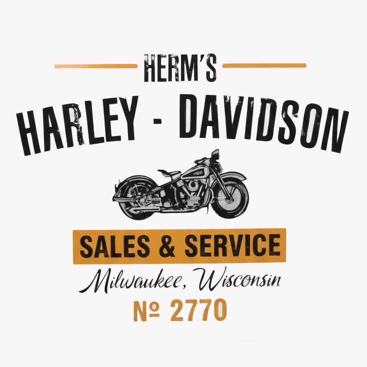Vintage Distressed Industrial Motorcycle Garage Sales and Service Car Decal