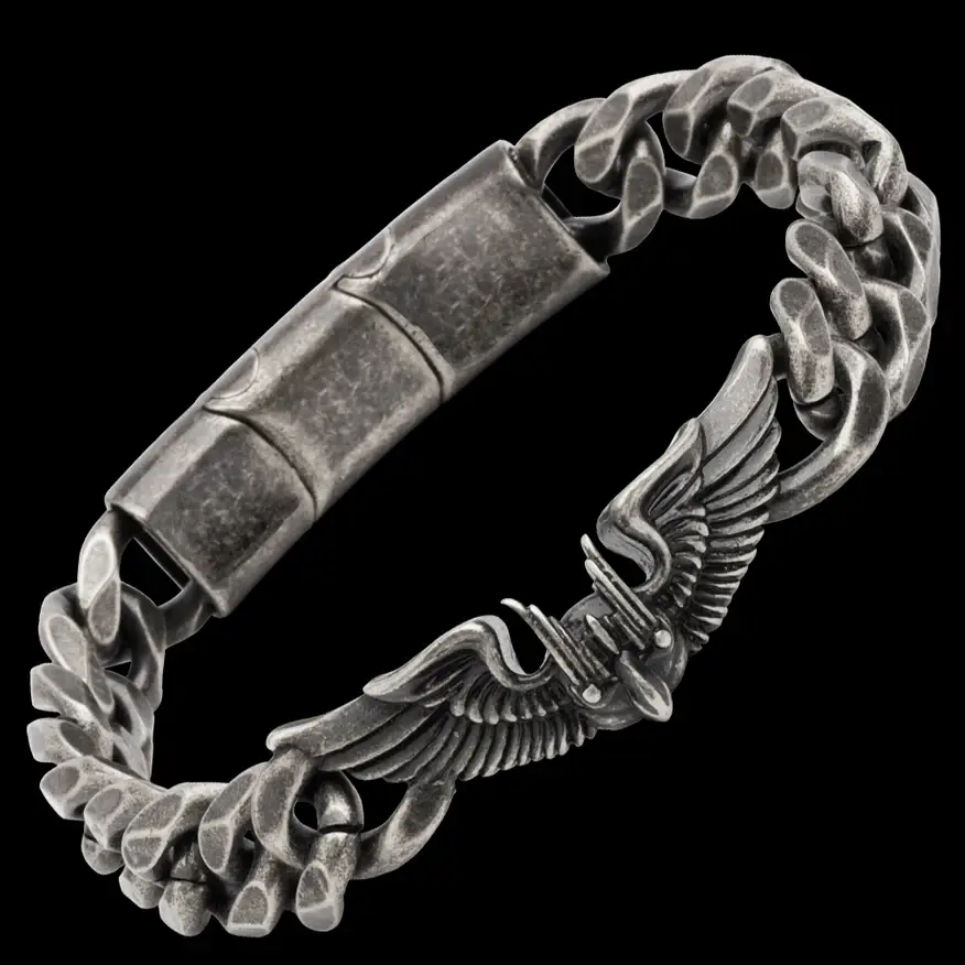 Vintage Industrial Chain Bracelet for Men · Built for the Fearless