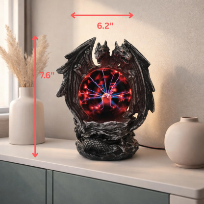 Mystic Two-Headed Dragon Plasma Ball USB Powered Gothic Desk Lamp