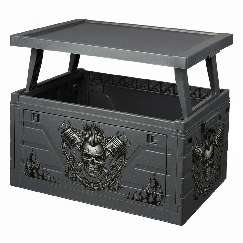 Retro Biker Style Foldable Storage Box 