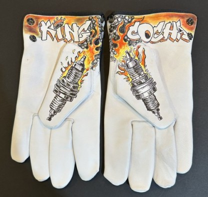 Men motorcycle gloves leather